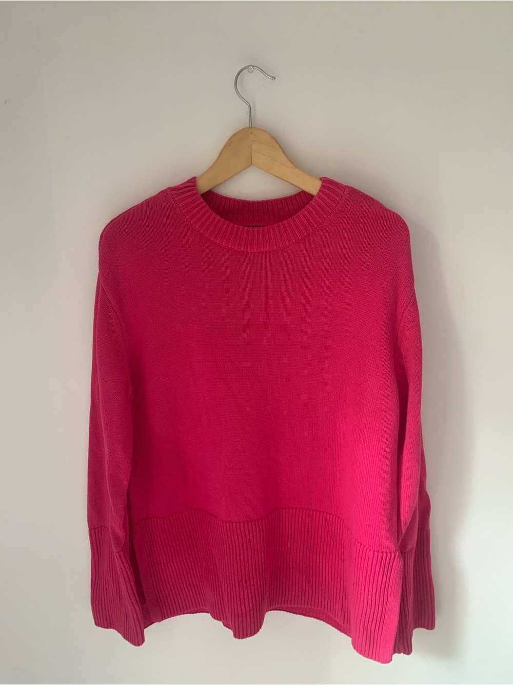 GAP Bright Pink Oversized Knit Sweater